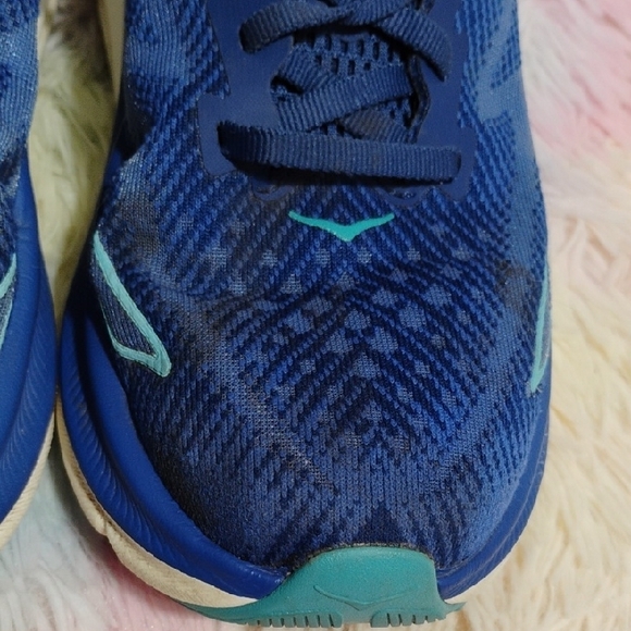 HOKA Clifton 9 Evening Sky Vibrant Blue Athletic Shoes Sz.6.5b #50 - Picture 5 of 14